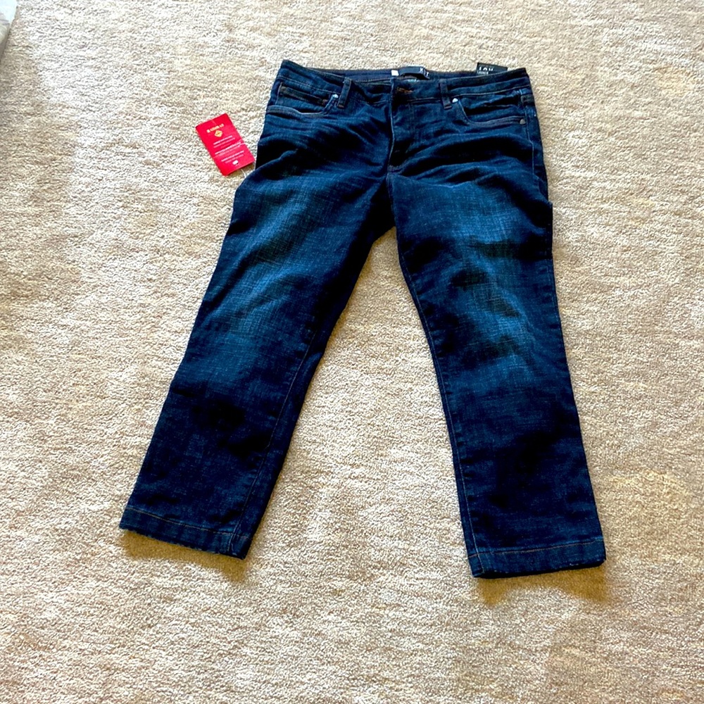 NWT Kut Lauren crop straight leg jeans size 10